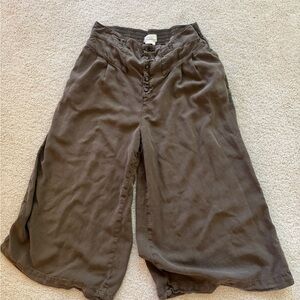 Anthropologie Taupe Textured Pants